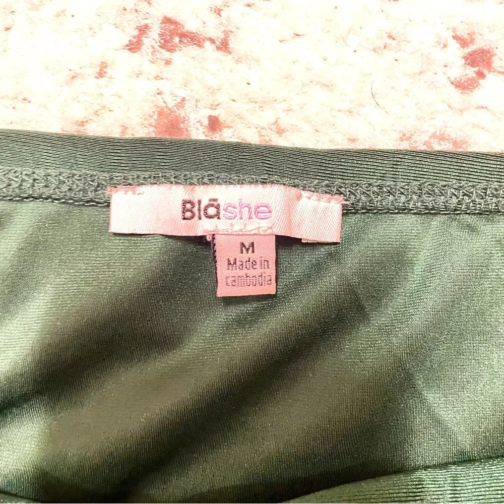 Blā-she Green Corset Top - Picture 3 of 3